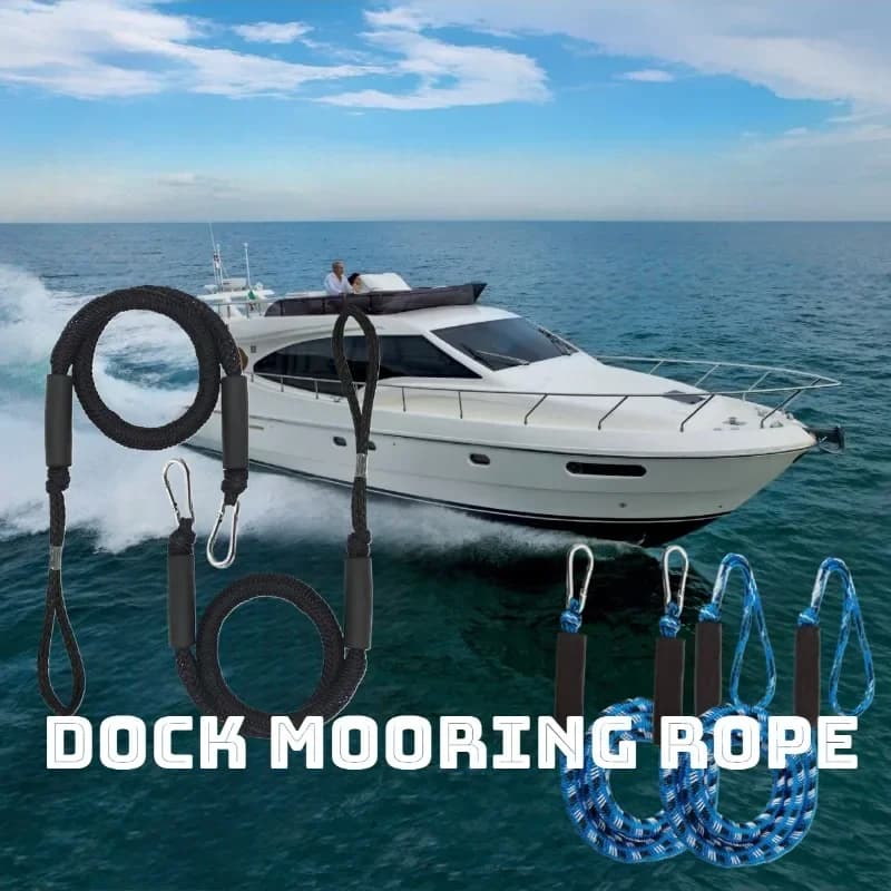 Corda di ormeggio elastica per kayak, SeaDoo, motoscafo, ponte galleggiante, canoa, barca a motore - Accessori nautici
