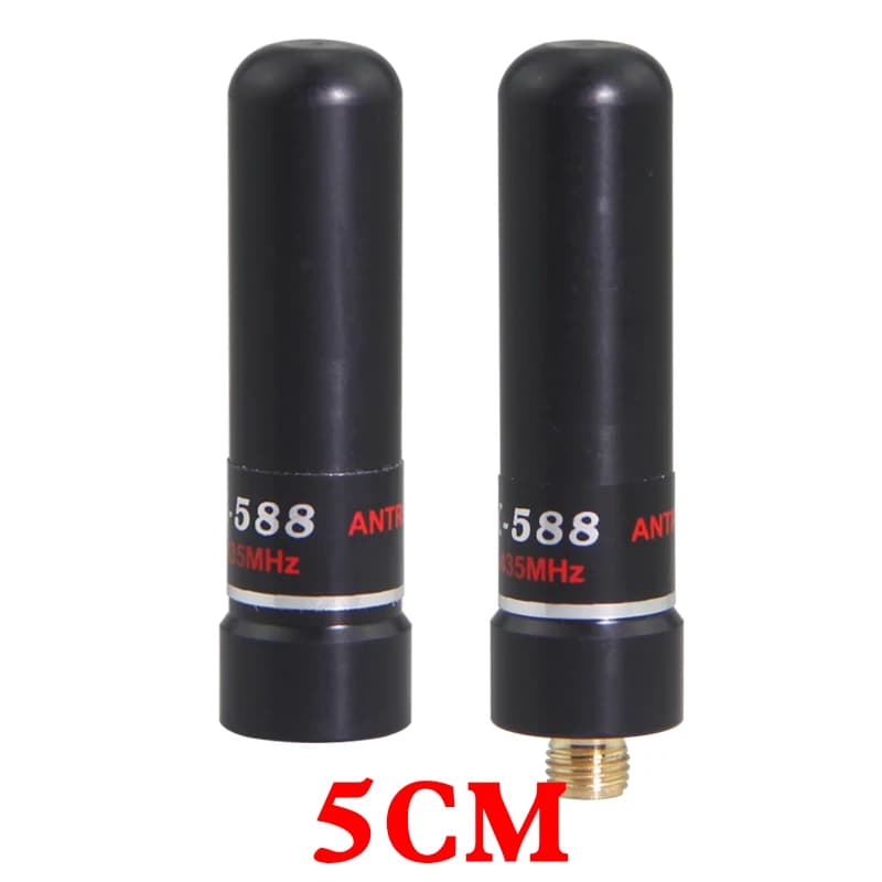 XX-518 walkie-talkie short antenna high gain handheld, thumb high-frequency signal booster head device UV dual-segment 5CM SMA F