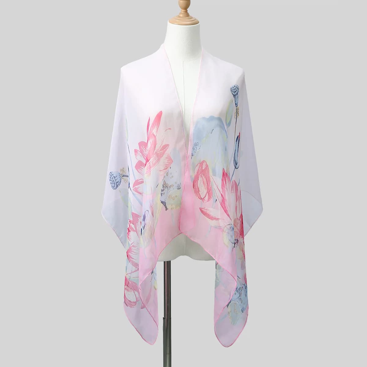 Nuova sciarpa primaverile, estiva e autunnale con stampa floreale, sciarpa protettiva dal sole, versatile per autunno e inverno, sciarpa lunga alla moda da donna