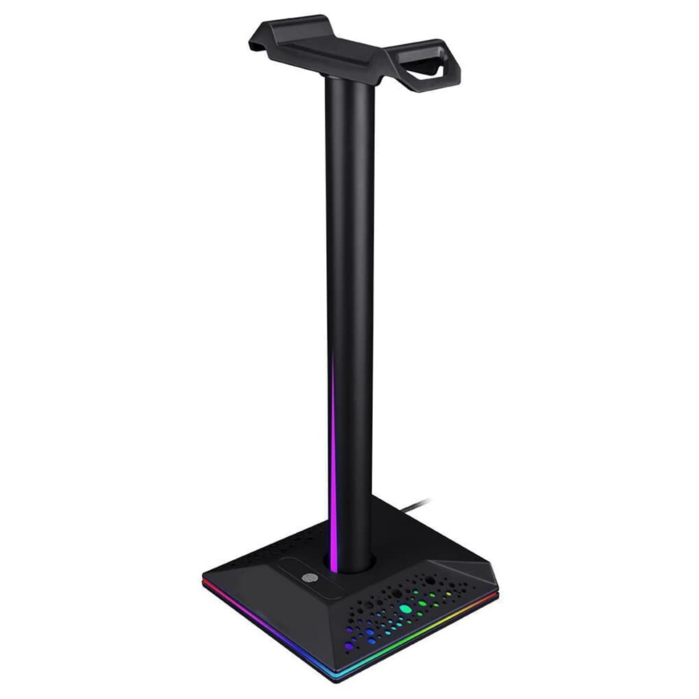 Headphone display with game headphone support with universal earphone support