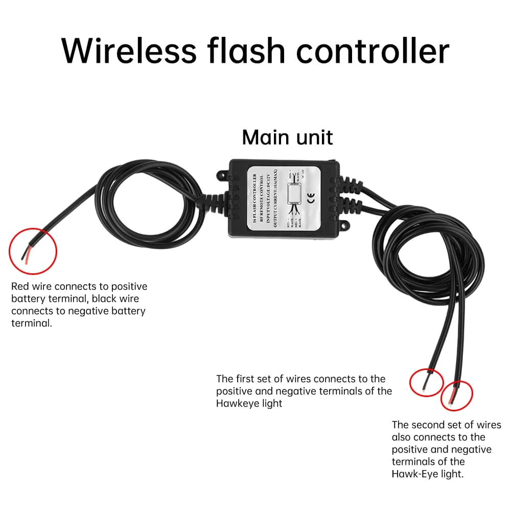 12V 120W 16 modalità di illuminazione Controller flash Modulo di controllo remoto RF LED DRL Sistema di controllo flash per auto moto