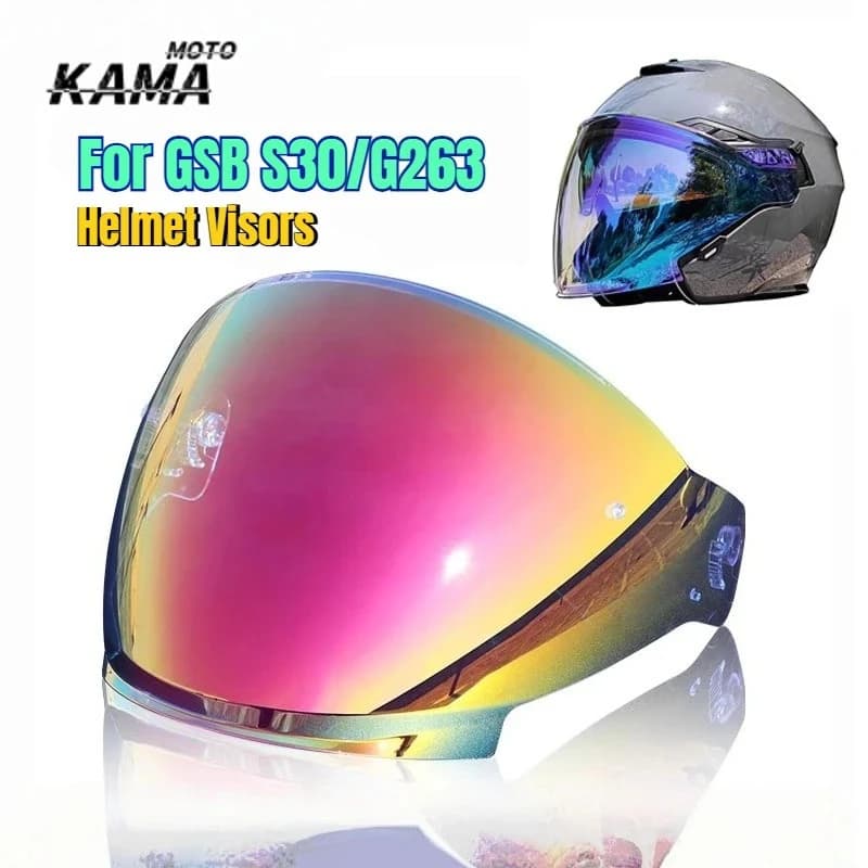 Per GSB G-263 Visiera unisex colorata Visiera per casco Visiera di ricambio Accessori moto Facile installazione viseira capcete