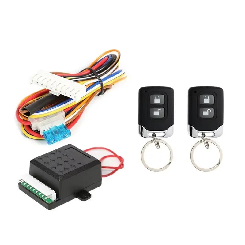 Kit Universale per Chiusura Centralizzata Auto con Sistema di Allarme Intelligente e Accesso Senza Chiave