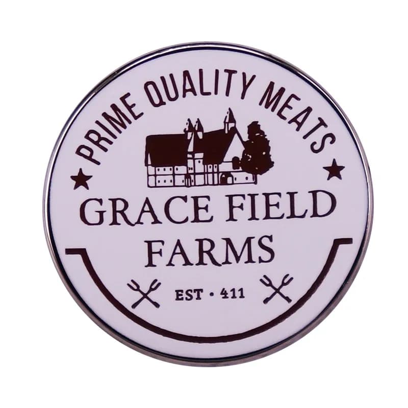 La promessa spilla smaltata Neverland Grace Field House spilla giapponese Manga Anime Badge Jewelry