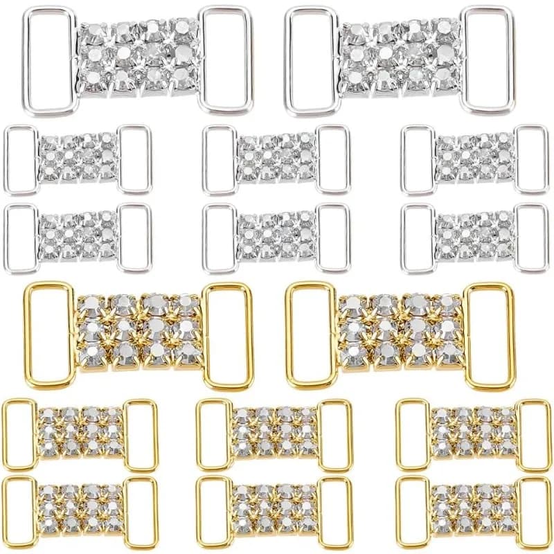 1 scatola strass lacci delle scarpe Charms fibbie Bling lacci delle scarpe fibbie decorazioni per scarpe in cristallo Charms Sneakers ciondoli per etichette in pizzo per scarpe