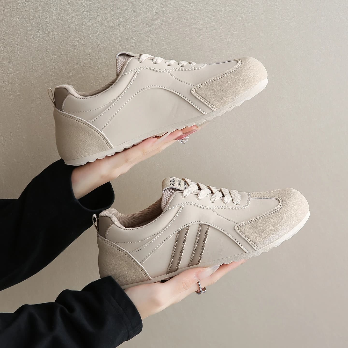 K3910 German training shoes for women 2025 Autum Ins Korean version New racing sports rest for students increasing height