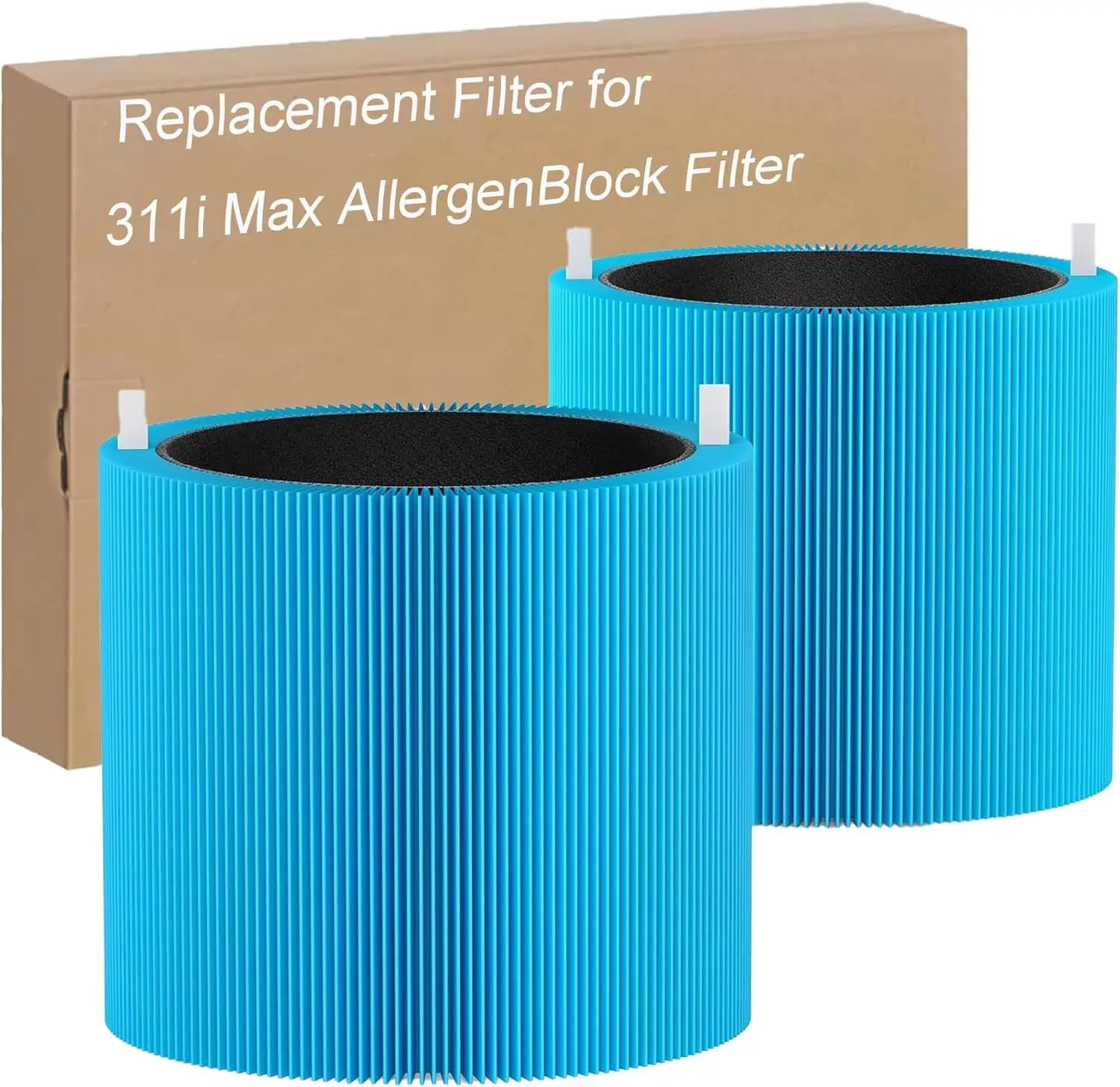 Filtro di ricambio per purificatore d'aria Premium, confezione da 2 per Blue Pure 311i Max, AllergenBlock e carbone attivo