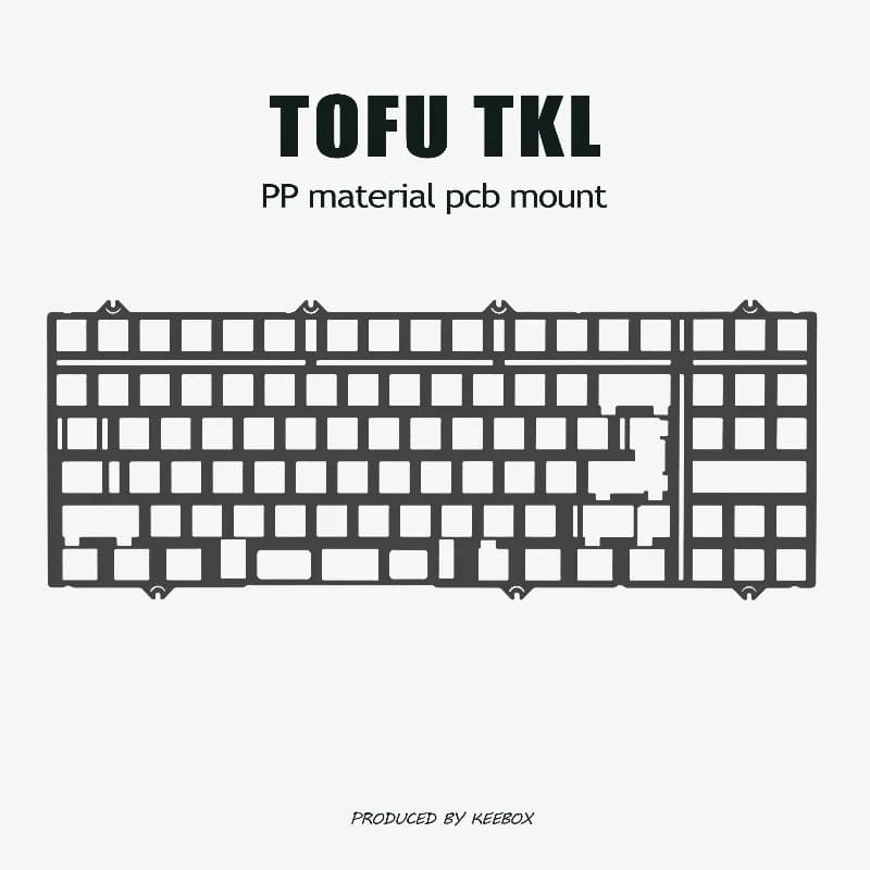 TOFU TKL Mechanical Keyboard with Custom Aluminum, PP and Carbon Fiber for Esports and Gaming, 104 Keyboards, Keyboard Accessories