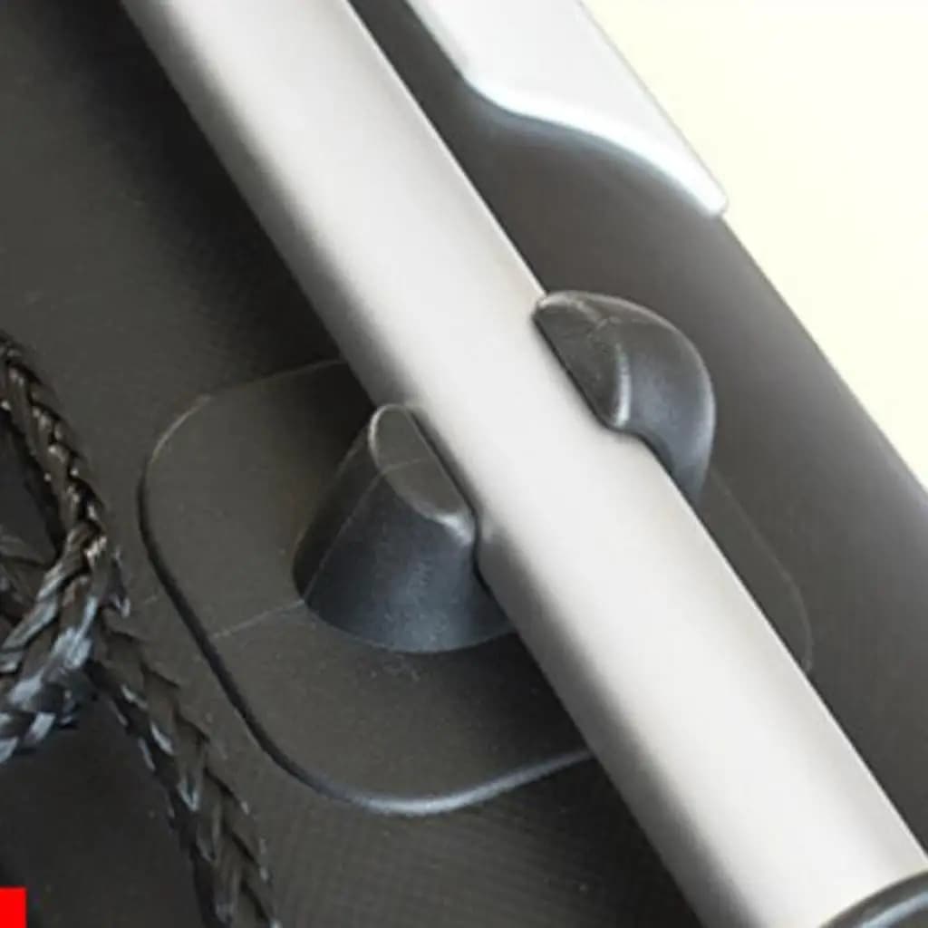 Accessori per Paddle Board: Supporto per Pagaia in PVC con Clip di Bloccaggio per Kayak Gonfiabile e Dinghy