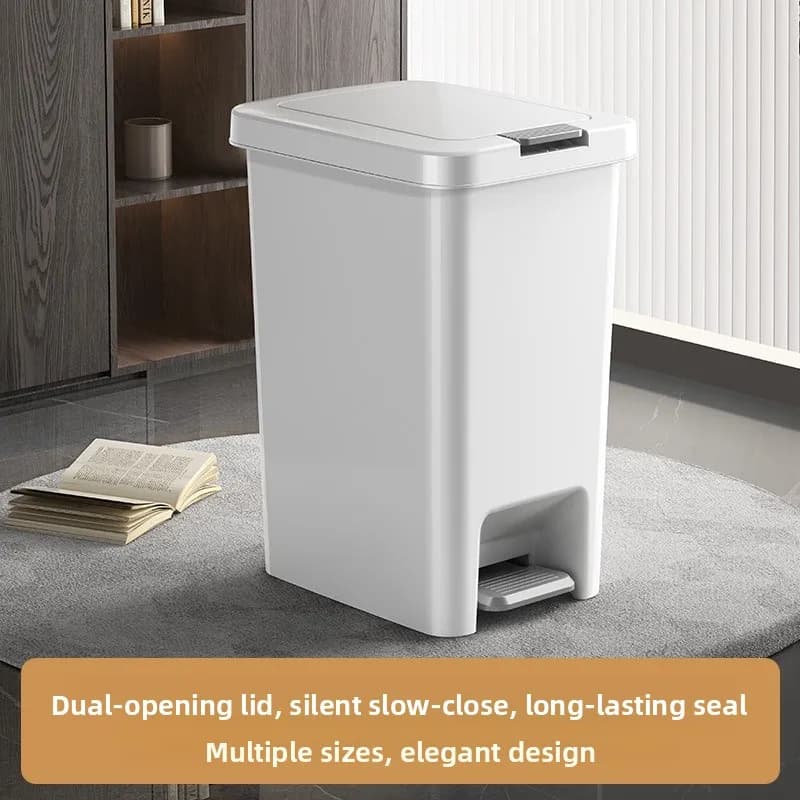 Large Size Foot Pedal Trash Can Cover Sleeve Sun Protection Home Kitchen Bathroom Bedroom Living Room Dormitory with Lid