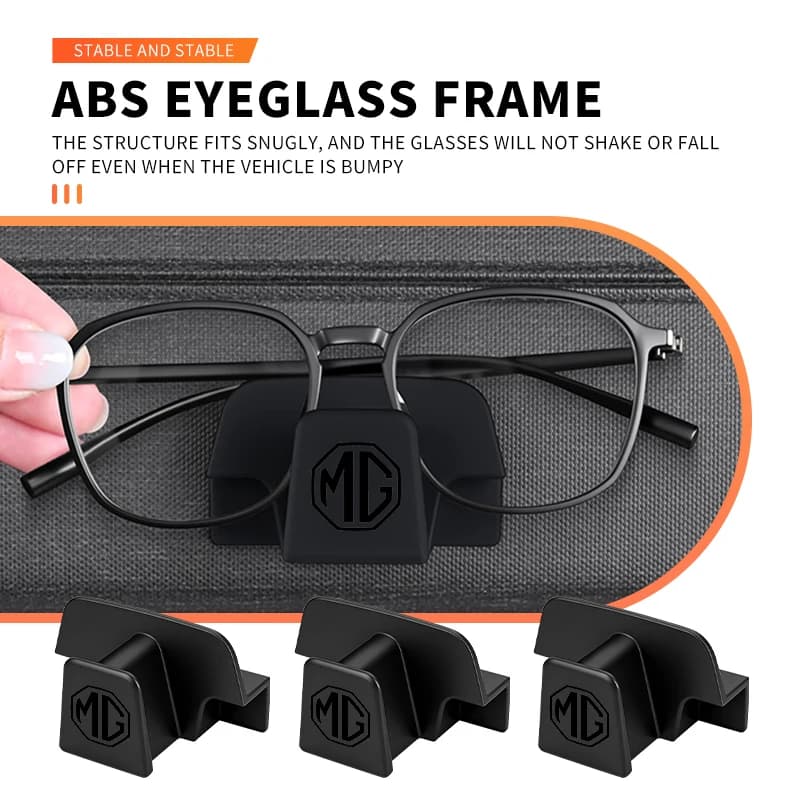 Car Seat Self-Adhesive Eyeglasses Holder Storage Sunglasses For MG GT 3 5 6 7 GS Pilot HS ZS