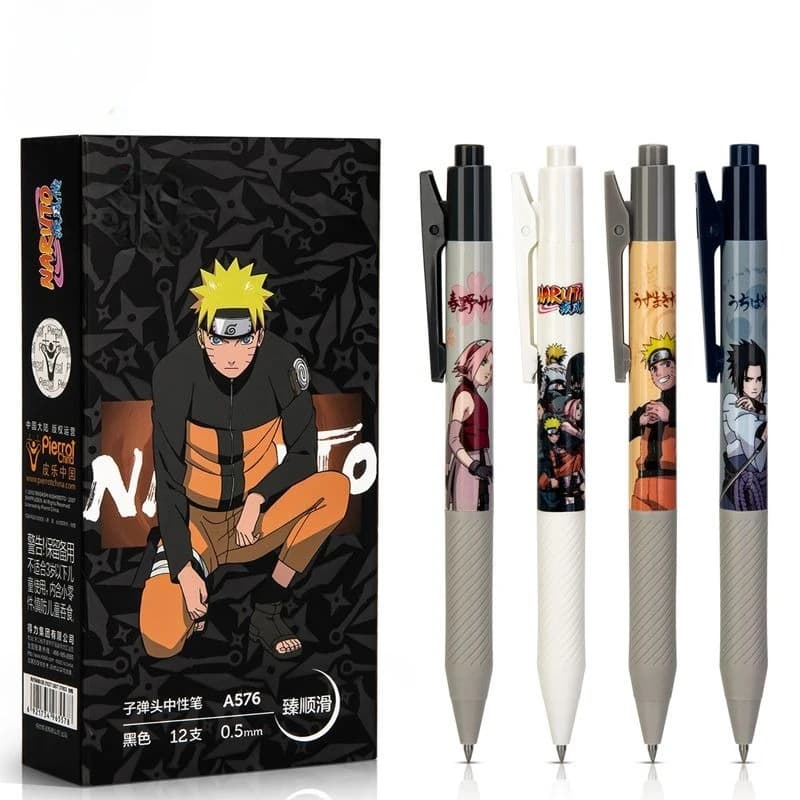 Naruto anime peripheral cute cartoon 0.5 bullet press gel pen creative personalized signature pen student office gift wholesale