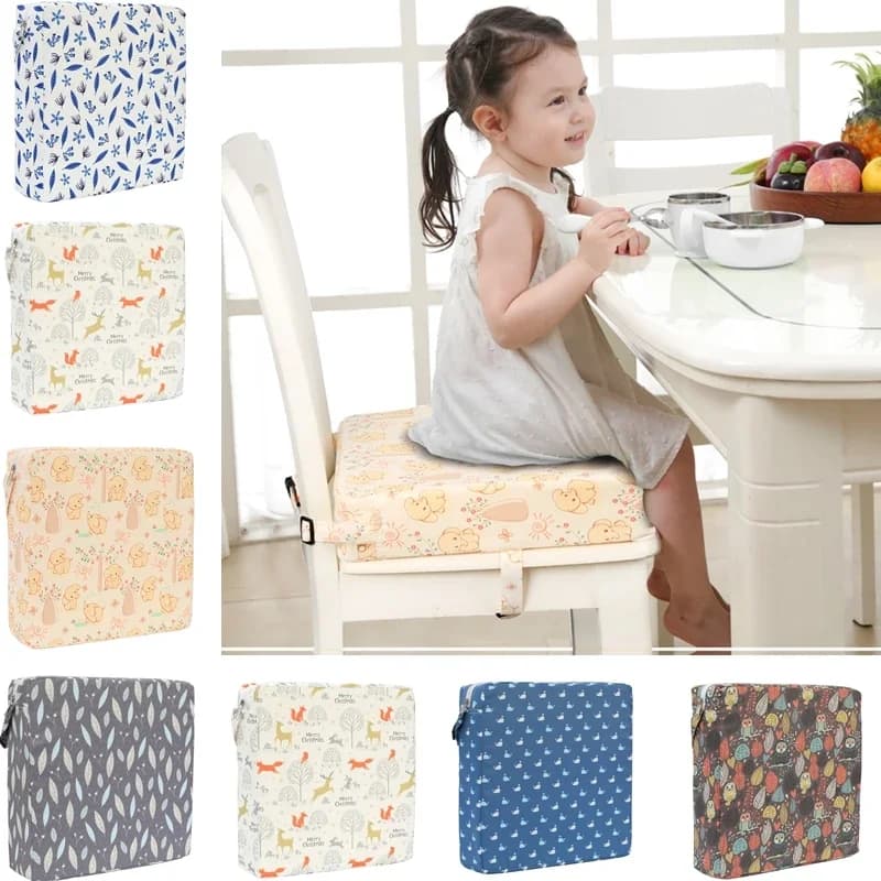 Baby Dining Cushion Children Increased Chair Pad Adjustable Removable Highchair Chair Booster Cushion Seat Chair for Baby Care