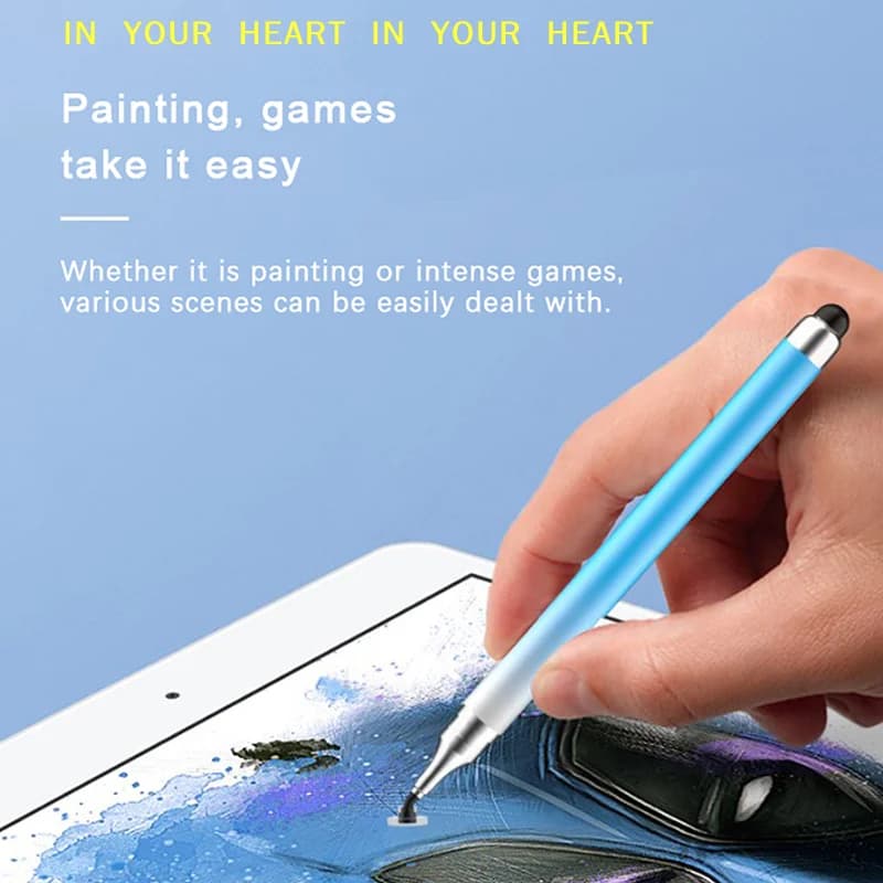 Penna Stilo 2 in 1 Universale per Disegno su Schermo di Telefoni e Tablet, Penna Capacitiva per Touchscreen