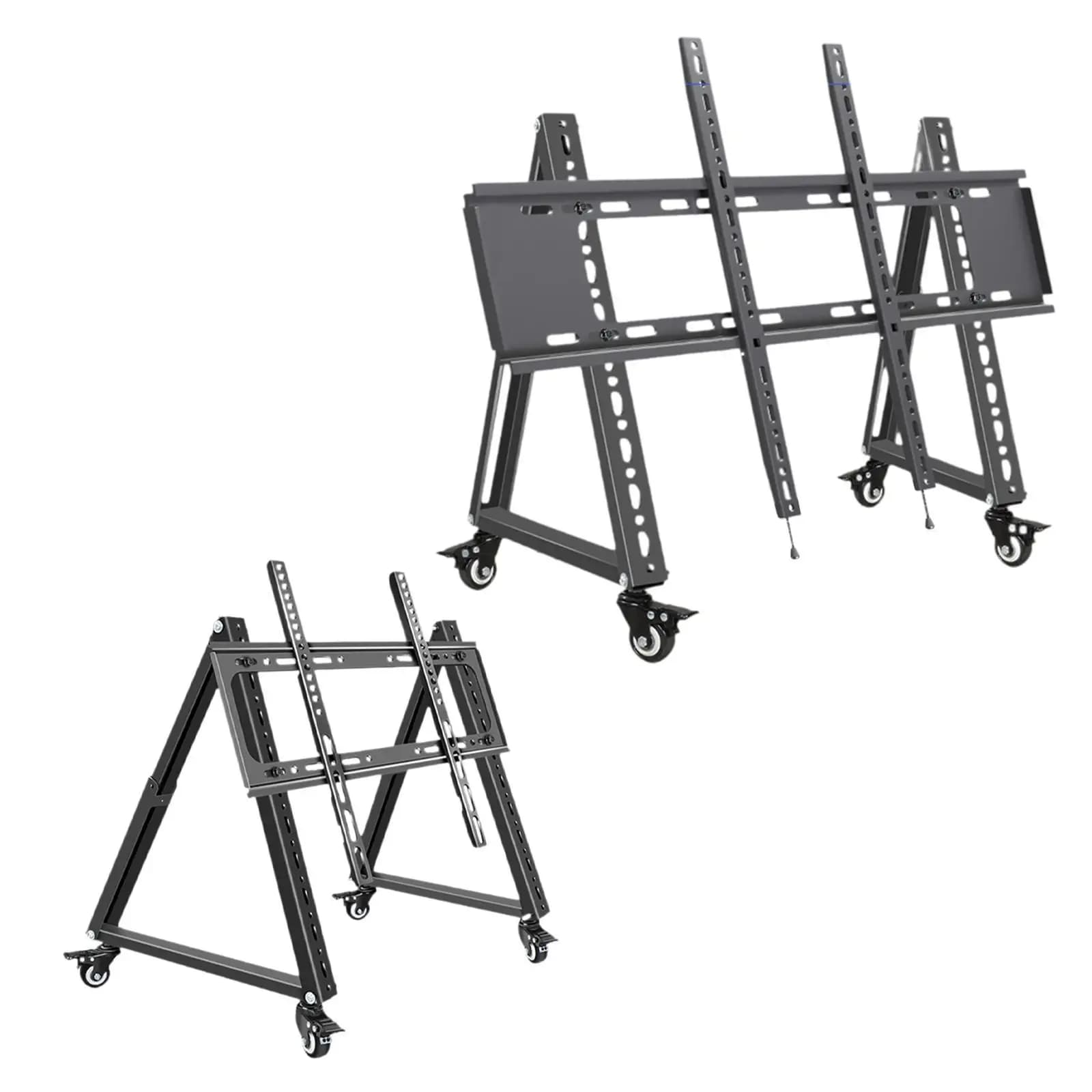 Low Height Mobile TV Stand for Flat Curved Screen TV, LED, LCD Versatile Sturdy