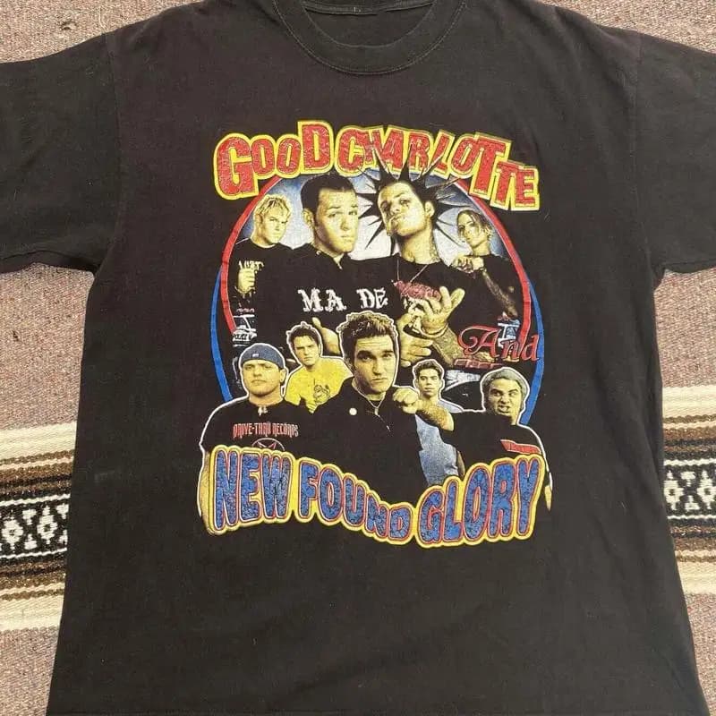 Nuova maglietta vintage Found Glory Band per i fan S 5XL Uh1350