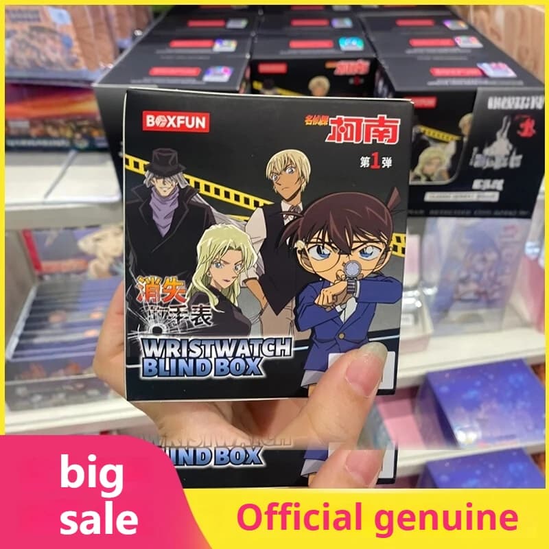 100% autentico Maihe Detective Conan Blind Box Orologio da polso Anime Figure Studente Orologio Compleanno Regalo per bambini per bambini