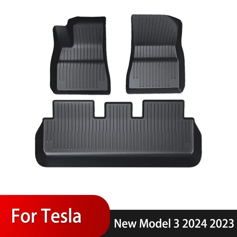 Tesla Model 3 TPE Waterproof Wear Resistant Wear Resistant Back Front Luggage Mat New Model3 Car Accessories 2024