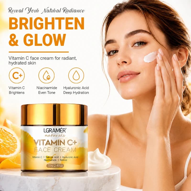 Vitamin C Facial Cream Retinol Smooth Wrinkle Moisturizing Firming Hyaluronic Lightening Repairing Skincare Whitening Face Cream
