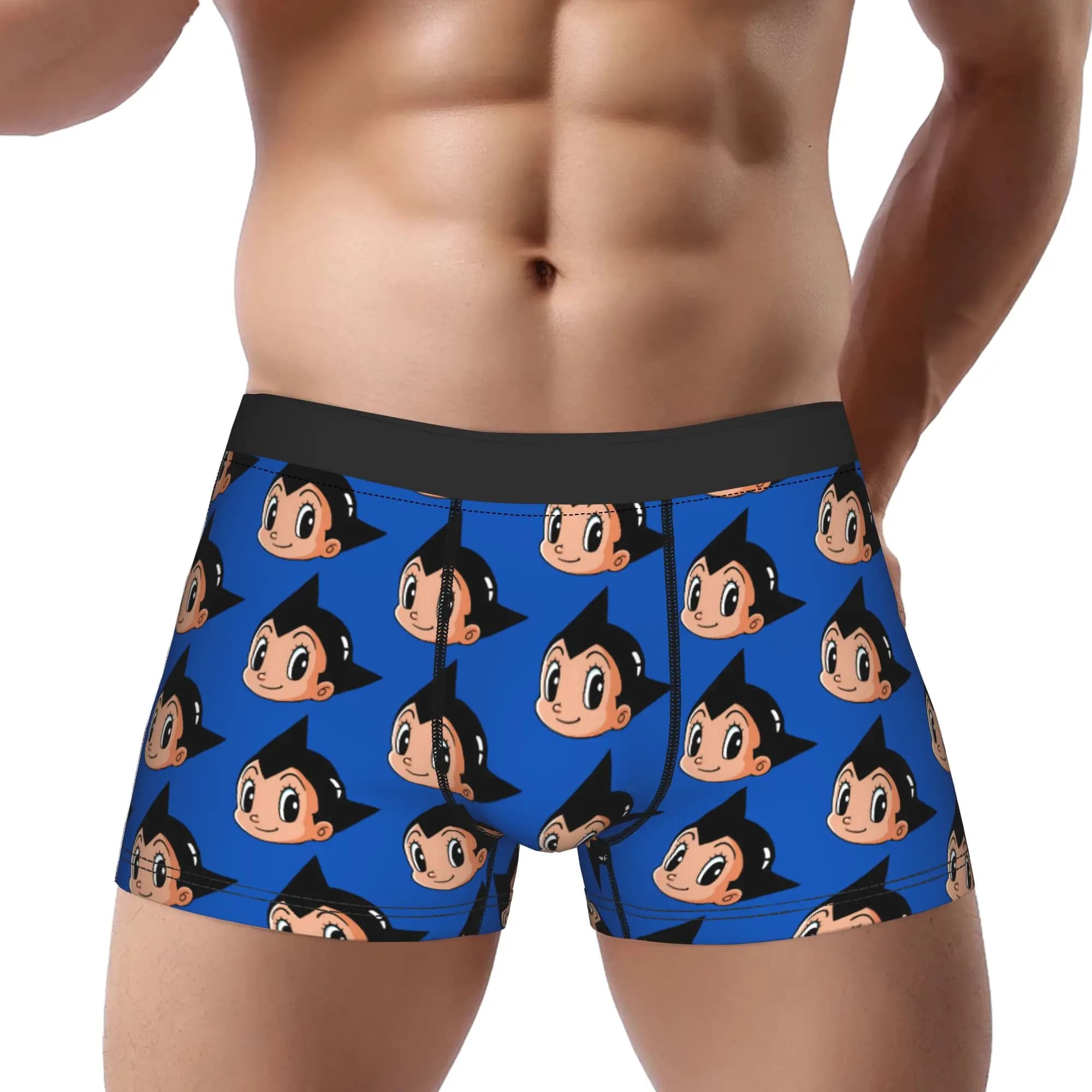 1 pezzo A-Astro Boy Jet Powered Flight Underpants Homme Mutandine da uomo Comodi pantaloncini