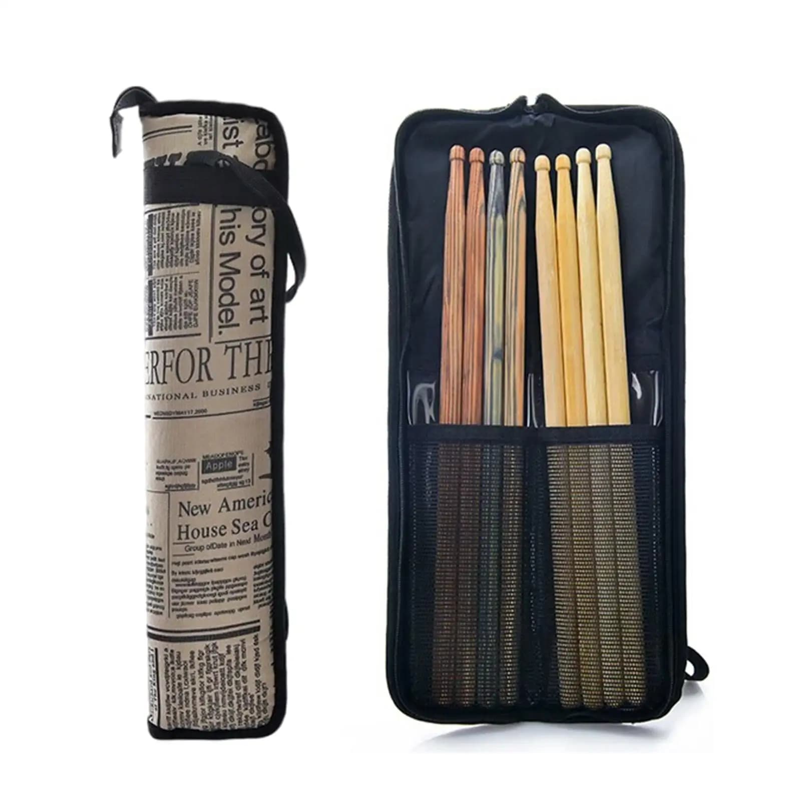 Drum Mallet Handbag Shoulder Bag Heavy Duty Padded Drumstick Case for Percussion Instrument Travel