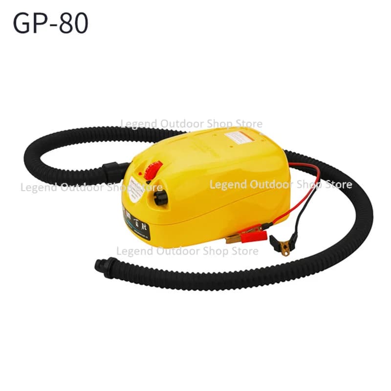 Elettrico ad alta pressione DC12V Pompa di aria elettrica Gommone Zattera Sup Tavola da surf Stand Up Paddle Kayak Canoa GP-80