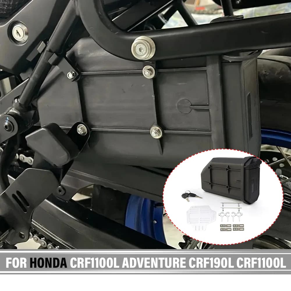 Per Honda CRF1100L Adventure CRF190L CRF1100L Moto Lato Scatola Decorativa Cassetta Degli Attrezzi Impermeabile Kit di Primo Soccorso/Pannone Cassetta Degli Attrezzi