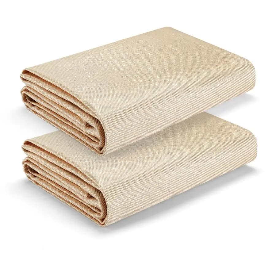 Coperta per saldatura in fibra di vetro, coperta resistente al calore con occhielli in ottone, tappetino per saldatura multiuso per grill, affumicatore, campeggio