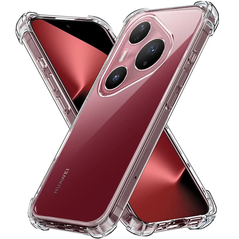 Cover trasparente ultra sottile per Huawei Pura 80 70 60 50 40 Ultra Pro Plus Pro+ + P50E 50E, custodia posteriore antiurto in TPU