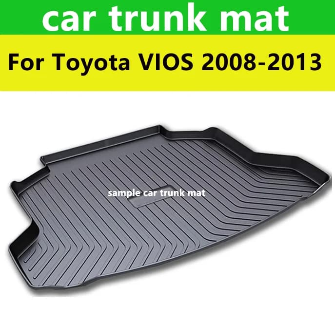 Tappetini per bagagliaio per auto per Toyota VIOS 2008-2013 Cuscino di protezione antigraffio impermeabile Cuscinetto di stoccaggio in TPE