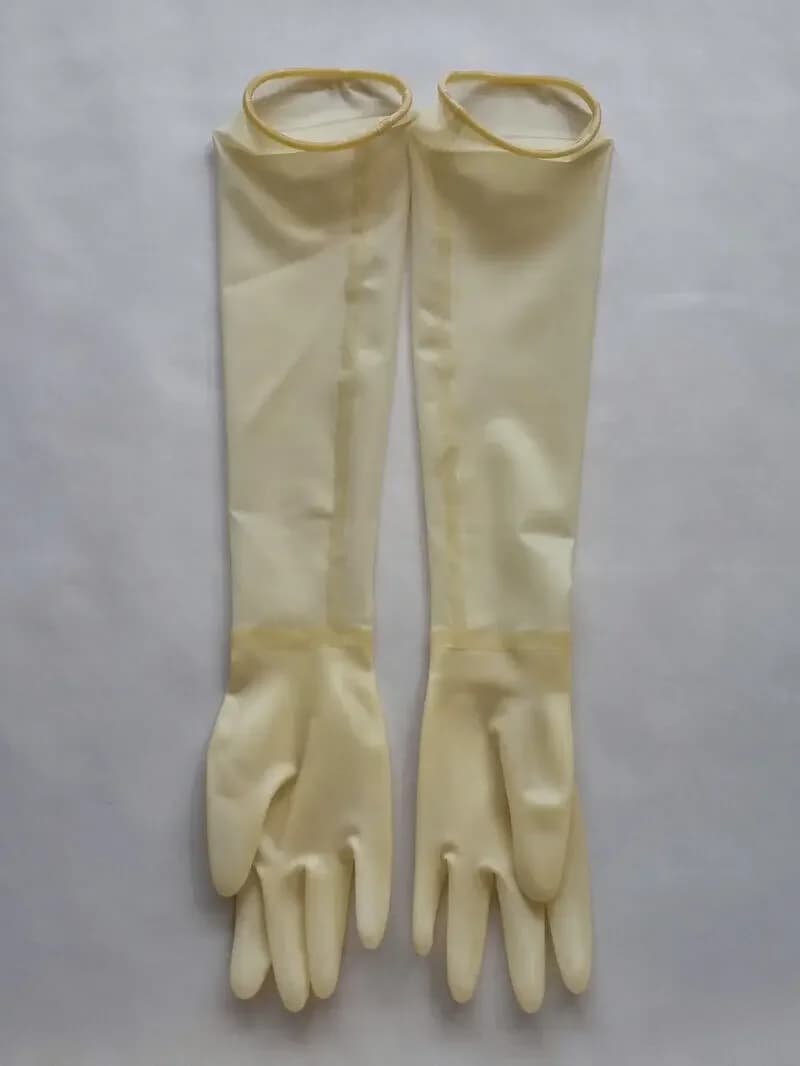 Guanti cosplay in gomma 100% lattice Halloween Gummi Clubwear