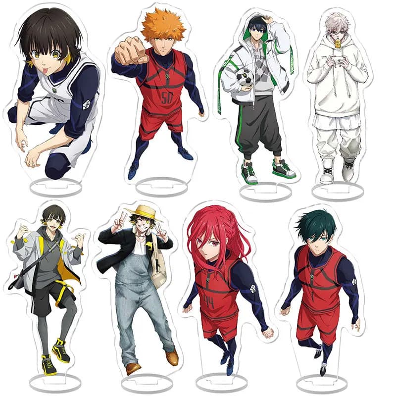 Blue Lock Isagi Yoichi Bachira Meguru Chigiri Hyoma Acrylic Stand Model Plate Figures Anime Merchandise Student Gifts Keychain