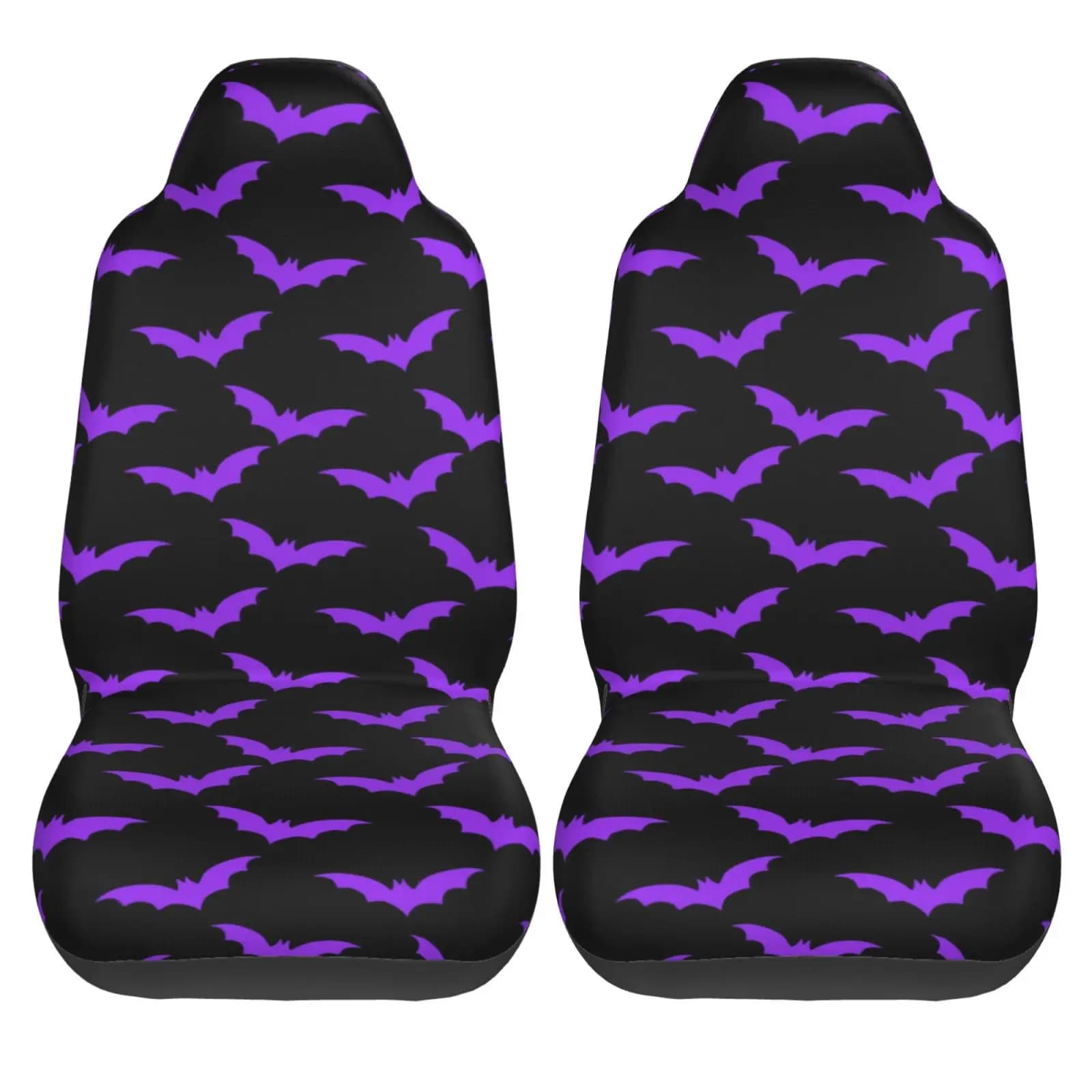 Set of Car Seats for Gothic and Mystic Halloween Theme, Universal Protection for 2 Seats