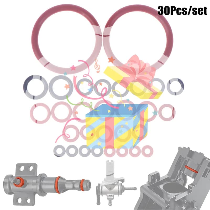 30 pz O-Ring Kit di Tenuta Guarnizione In Silicone Per Saeco Macchina Da Caffè Gruppo di Preparazione Beccuccio Connettore Anelli di Tenuta Accessori