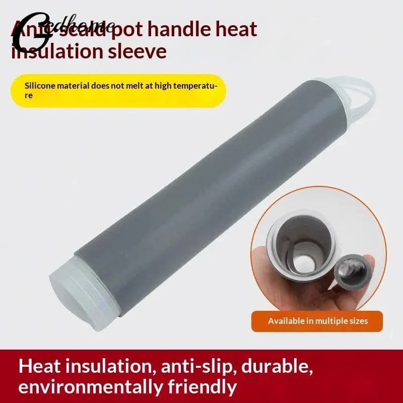 Pot Handle Heat Insulation Cover Anti-Scalding Rubber Handle Cover Frying Pan Protector Hot Handle Holder Sleeve For Cookware