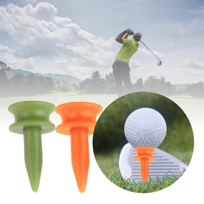 100 pezzi Golf Step Down Tees plastica corta pallina da golf Tees sostituzione Tees 24BD