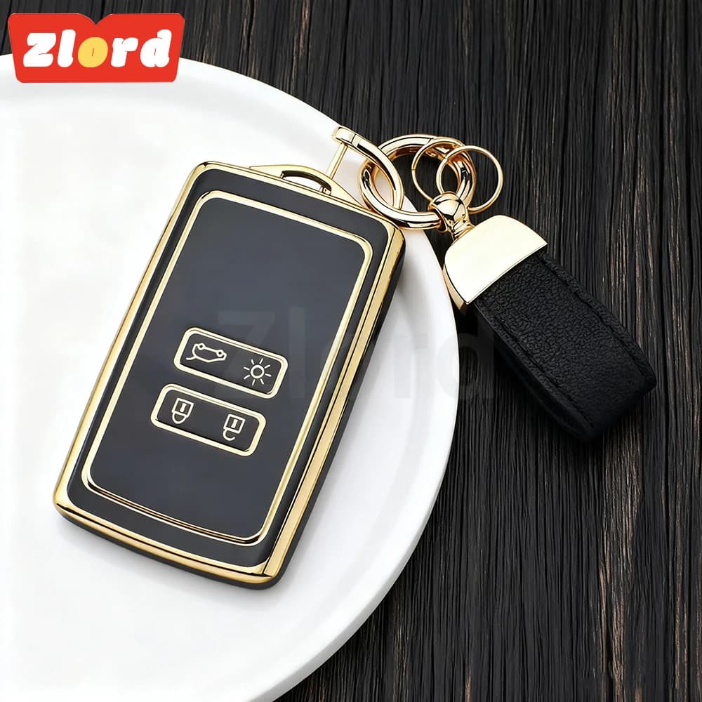 Custodia per chiave per auto in TPU per Renault Koleos Captur Megane 4 Talisman Espace 5 Kadjar Arkana Dacia Sandero Shell Fob Holder