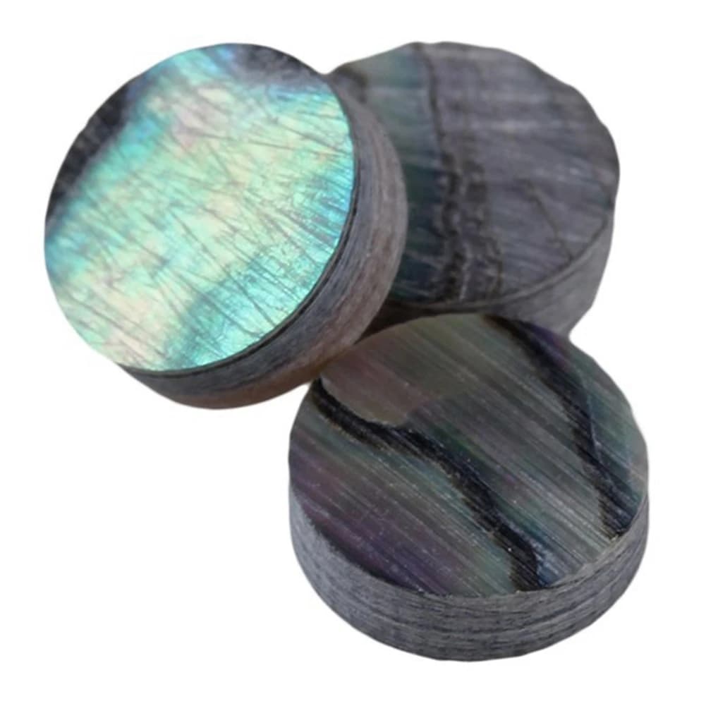 RTENTE-Green Paua Abalone Inlay Dots 6Mm Guitar Ukulele Banjo Maker (Pack Of 20)
