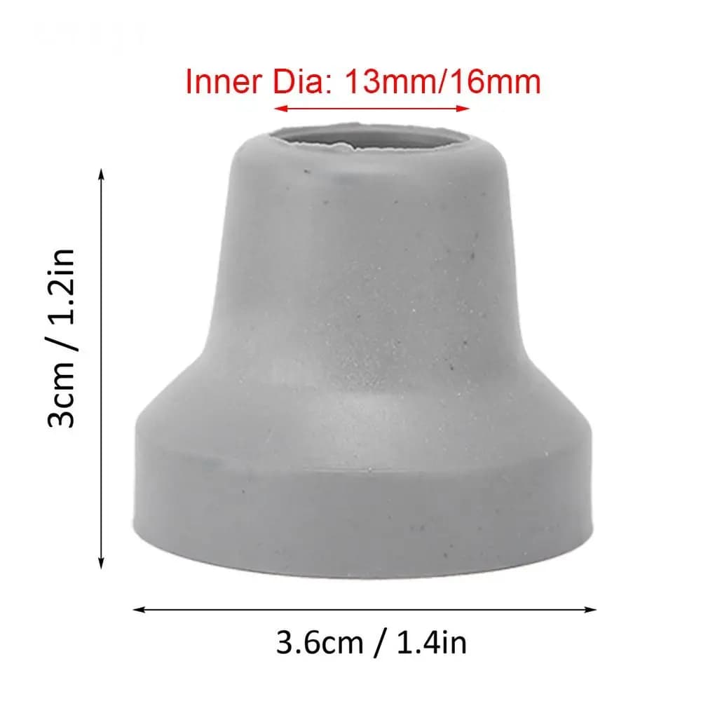 2 pezzi accessori per bastoncini da trekking stampelle piedi stampelle per anziani piedi punte per canna coperture stampelle per bastoncini da trekking in gomma di ricambio