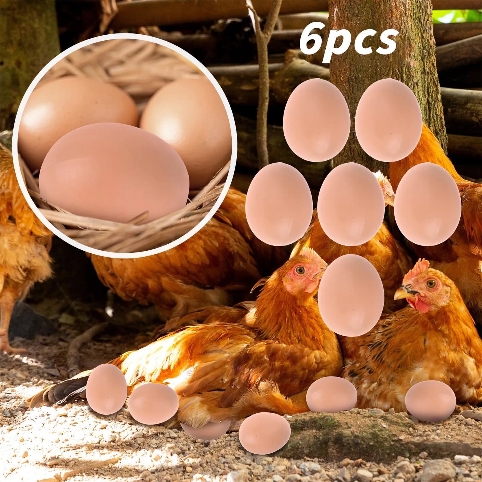 6/18/30 pz Uovo Da Cova Gomma di Pasqua Allevamento di Pollame Simulazione Falso di Plastica Uova Artificiali Fai Da Te Pittura Uovo Giocattoli Educativi