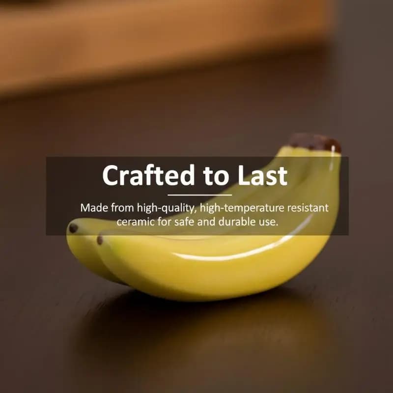 Porta Incenso in Ceramica a Forma di Banana con Vassoio, Decorazione per la Casa, Piatto per Inserimento Incenso per Relax