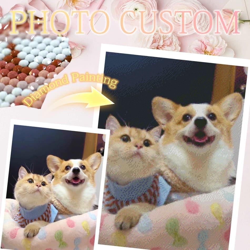 Diamond Painting Custom Photo Original gifts Diy Adult Crafts Kits Landscape Full Round Personalized Portrait Paint With Diamond
