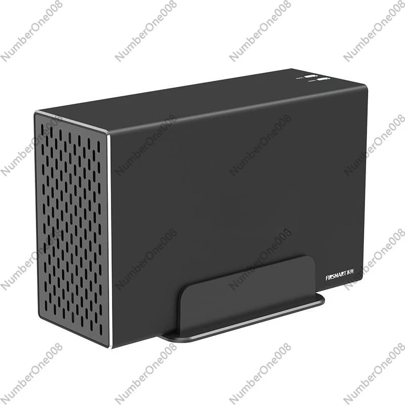 Box esterno per disco rigido da 3,5 pollici, espansione di archiviazione RAID0/1 a doppio alloggiamento Type-C, custodia esterna in alluminio per disco rigido