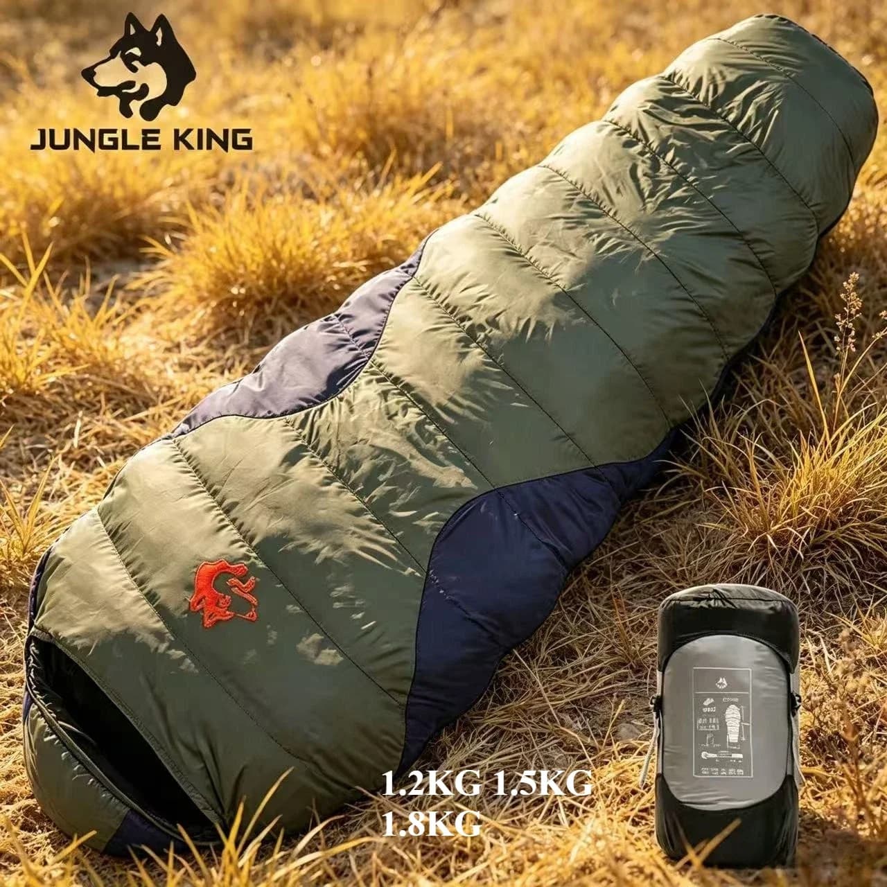 JUNGLE KING CY660 4 Seasons 3 Kinds of Thickness Camping Travel Hiking White Duck Down Feather Filled Mummy Down Sleeping Bags
