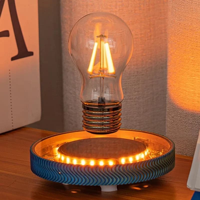 Lampadina LED Levitante Senza Fili, Lampada da Scrivania per Regali Unici, Luce Notturna per Camere di Ragazzi e Ragazze, Decorazione per Casa e Ufficio, Giocattolo Tecnologico