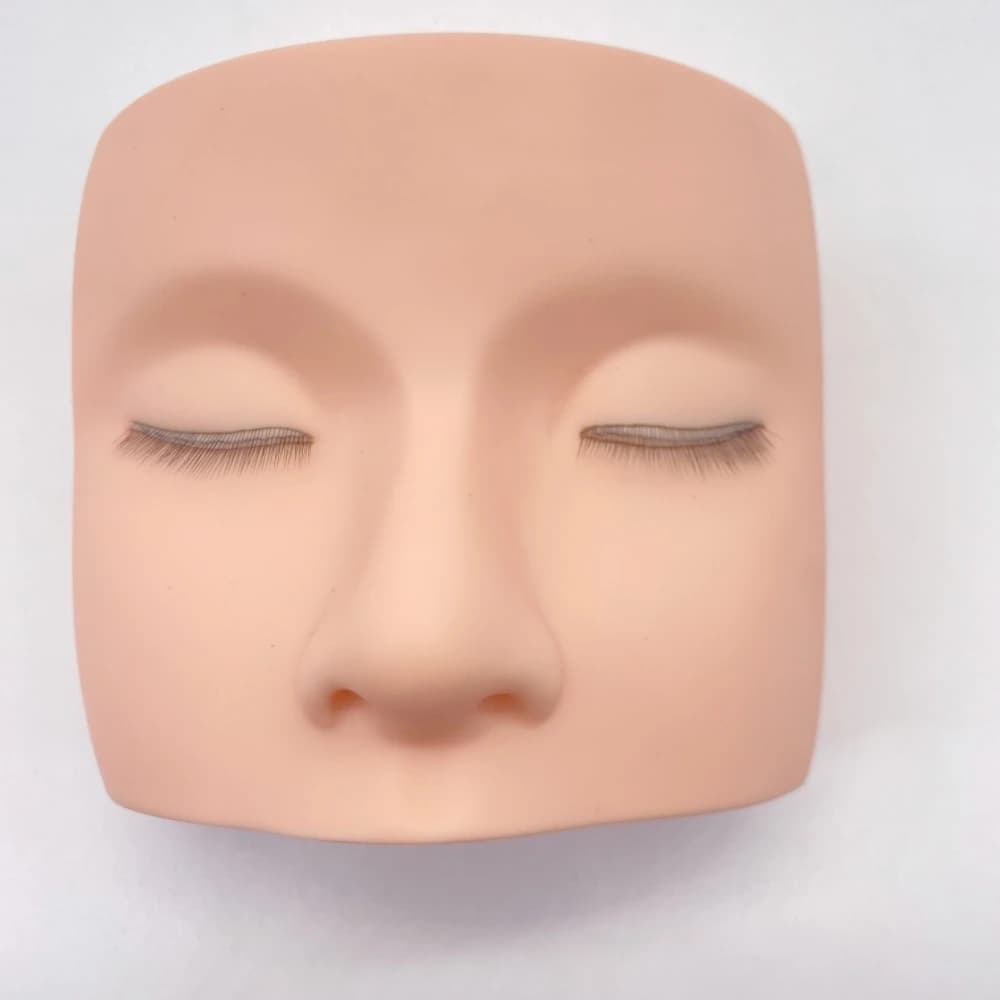 Fake lashe head for lashes fake doll head flat for lashe practice mannequin for lashes doll face products for Korean makeup tool for women