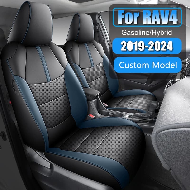 Interni di lusso Aggiornamento Coprisedili Per Toyota RAV4 2019 2021 2022 2023 2024 Cuscino del Sedile Automotive In Pelle Impermeabile