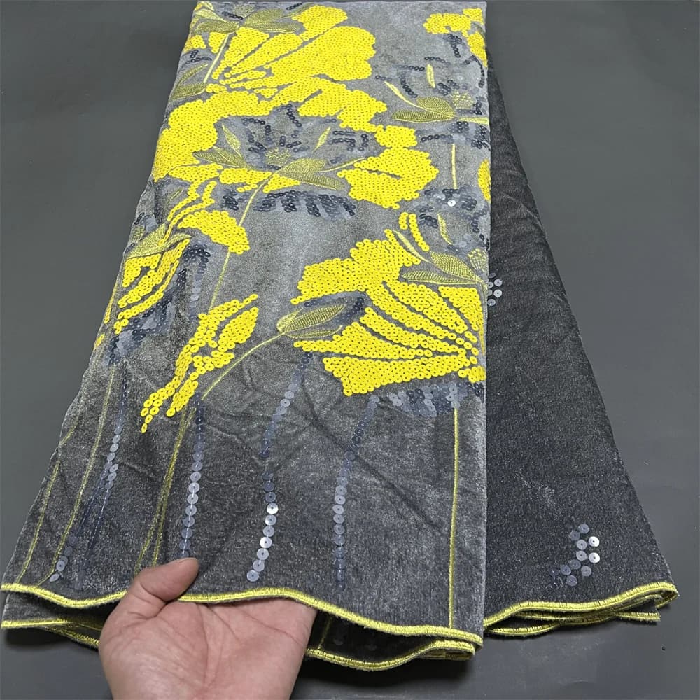 2026 High-Quality Velvet Fabric 5 Yards Per Piece Soft Plush Cloth for Wedding Dress Backdrop Sewing MaterialNet Cloth PS0092