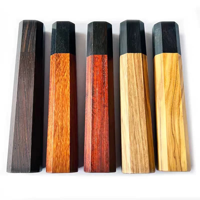 1 Japanese Classic Octagonal Mace for Kitchen Knife Fai-da-te Semi-finished Steel Damascus