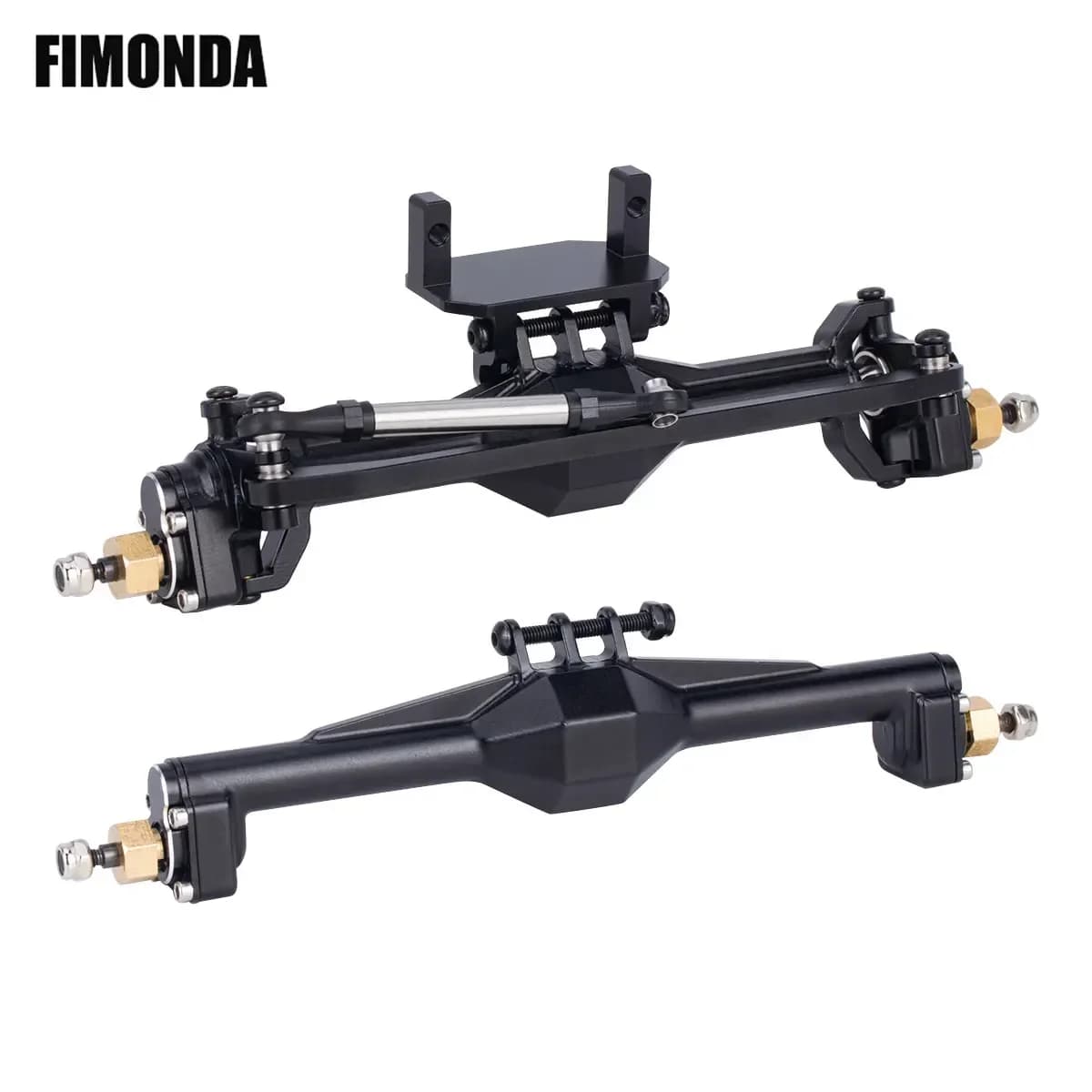 Assi portale CNC in alluminio + 10mm con supporto servo Lay Down e collegamenti per parti di aggiornamento dell'asse TRX4M per auto cingolate 1/18 RC